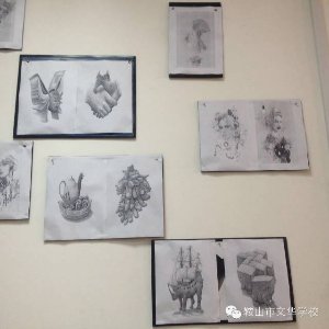 艺术走廊-文华学校素描大赛成果展示
